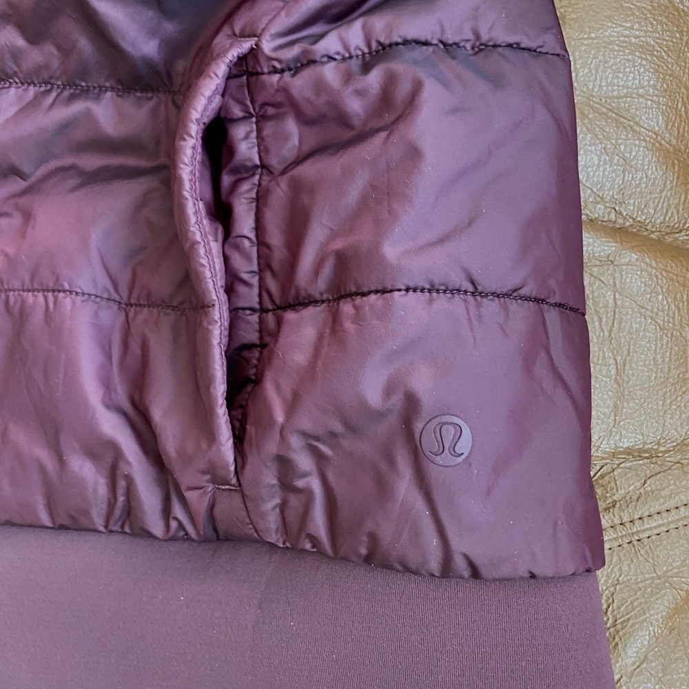 Reversible Lululemon down Bomber. Jacket